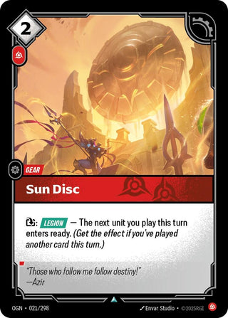 Image for Sun Disc (021/298) (Origins) - Riftbound: League of Legends Trading Card Game