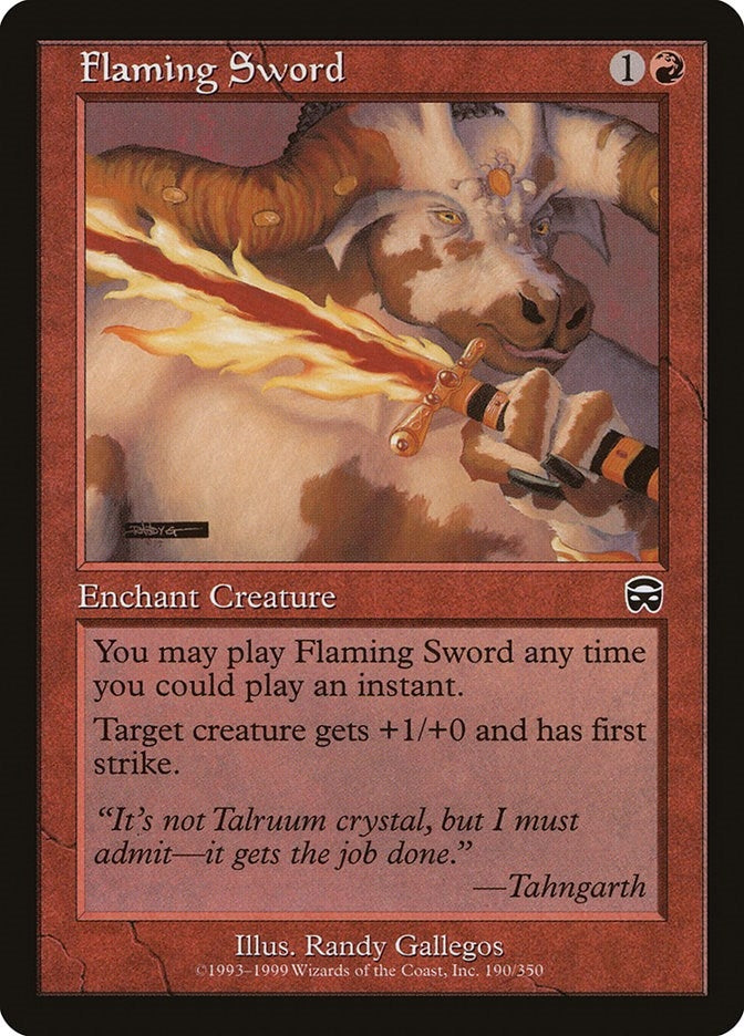 Flaming Sword (190) [MMQ] - MTG Single