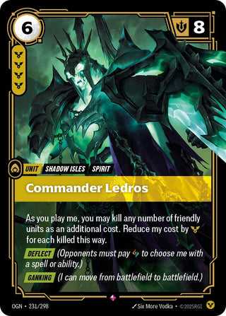 Image for Commander Ledros (231/298) (Origins) - Riftbound: League of Legends Trading Card Game