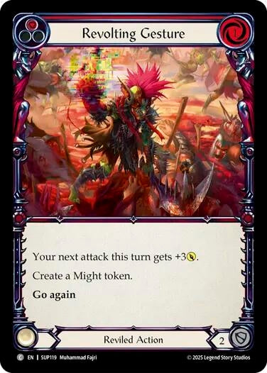 Image for Revolting Gesture (SUP119) - Flesh and Blood TCG