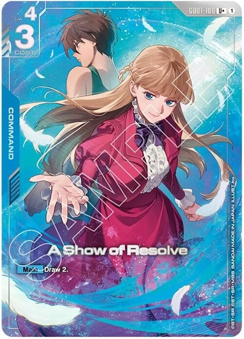 Image for A Show of Resolve (U+) (PB01) (GD01-100) (Gundam Promotional Cards) - Gundam Card Game