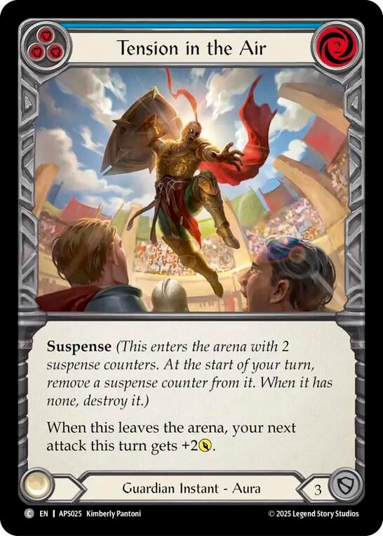 Image for Tension in the Air (Blue) (APS025) - Flesh and Blood TCG