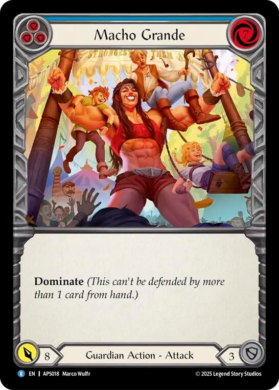 Image for Macho Grande (Blue) (APS018) - Flesh and Blood TCG