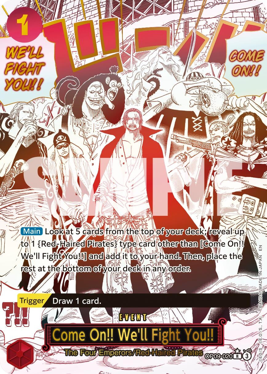 Image for Come On!! We'll Fight You!! (Alternate Art) (OP09-020) (Premium Booster -The Best- Vol. 2) - One Piece Card Game