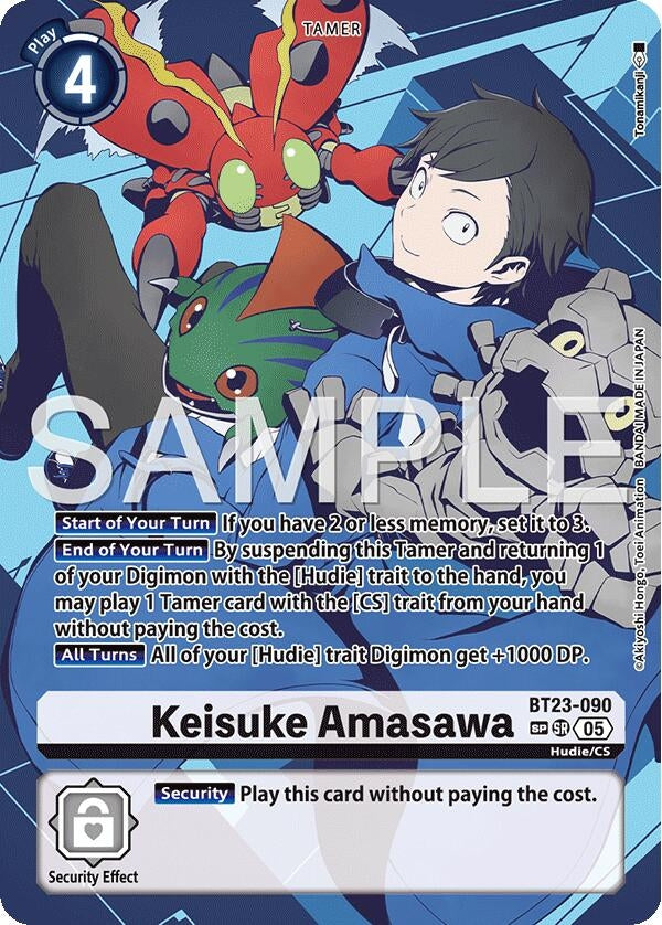 Image for Keisuke Amasawa (Alternate Art) (BT23-090 SR) (Hackers' Slumber) - Digimon Card Game