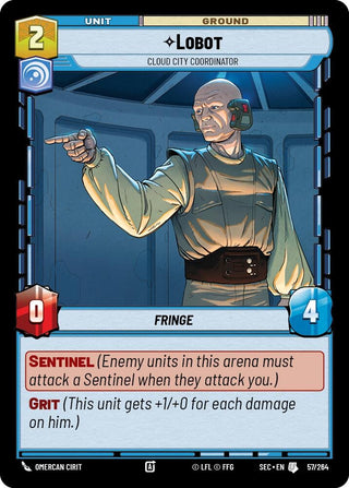 Image for Lobot - Cloud City Coordinator (57/264) (Secrets of Power) - Star Wars: Unlimited
