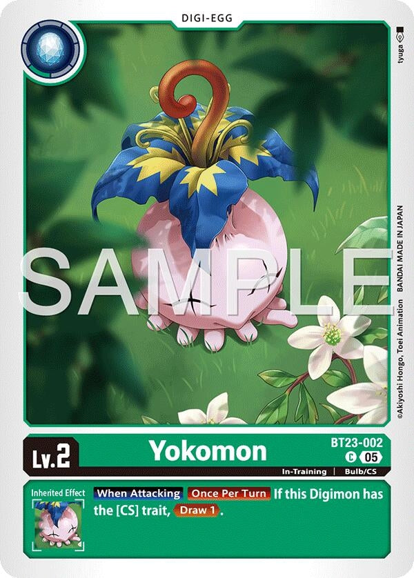 Image for Yokomon (BT23-002 C) (Hackers' Slumber) - Digimon Card Game