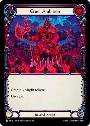 Image for Cruel Ambition (SUP118) - Flesh and Blood TCG