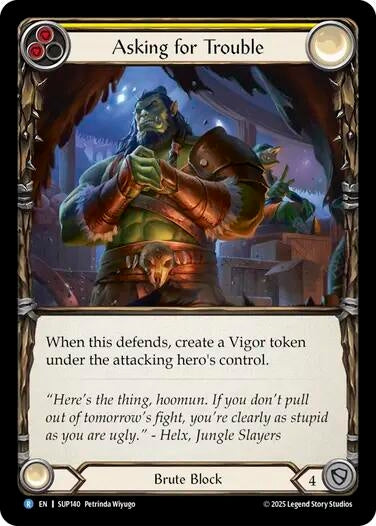Image for Asking for Trouble (SUP140) - Flesh and Blood TCG