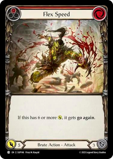 Image for Flex Speed (Red) (SUP146) - Flesh and Blood TCG