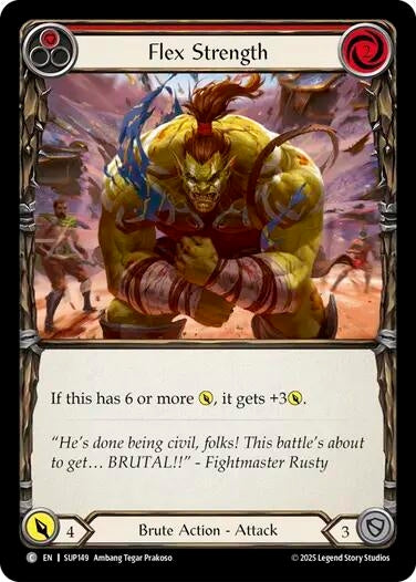 Image for Flex Strength (Red) (SUP149) - Flesh and Blood TCG
