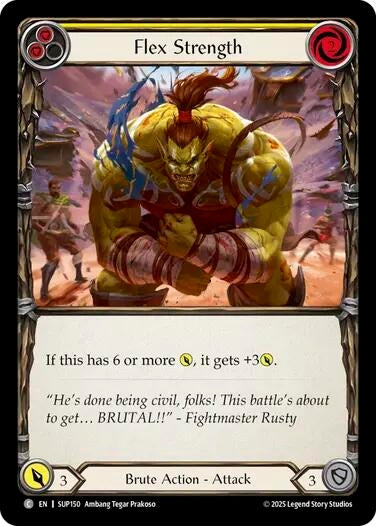 Image for Flex Strength (Yellow) (SUP150) - Flesh and Blood TCG