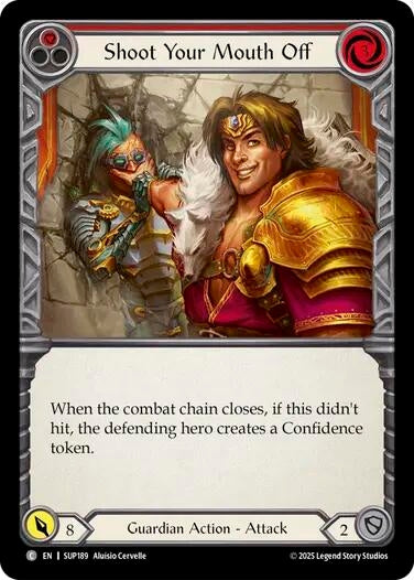 Image for Shoot Your Mouth Off (Red) (SUP189) - Flesh and Blood TCG