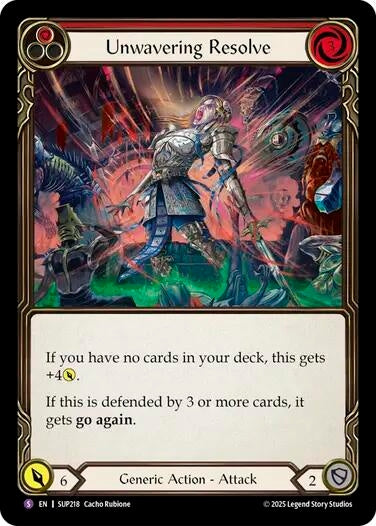 Image for Unwavering Resolve (SUP218) - Flesh and Blood TCG