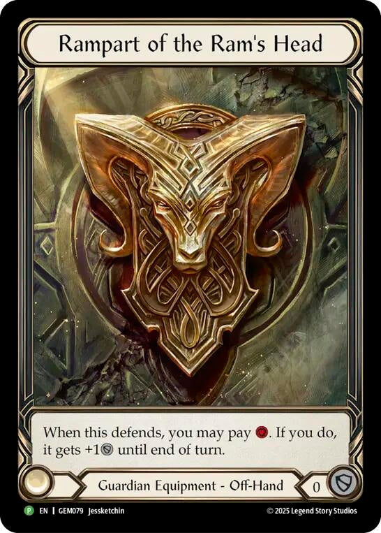 Image for Rampart of the Ram's Head (GEM079) - Flesh and Blood TCG