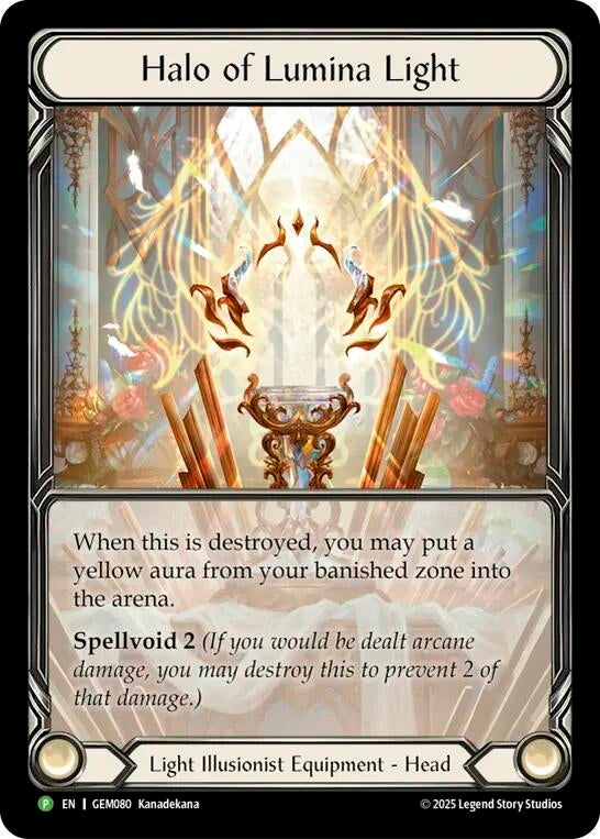 Image for Halo of Lumina Light (GEM080) - Flesh and Blood TCG