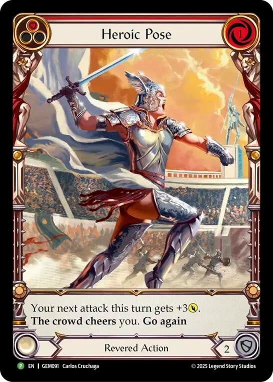 Image for Heroic Pose (GEM091) - Flesh and Blood TCG