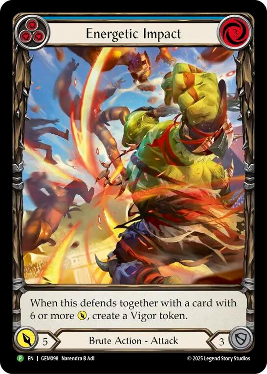 Image for Energetic Impact (GEM098) - Flesh and Blood TCG