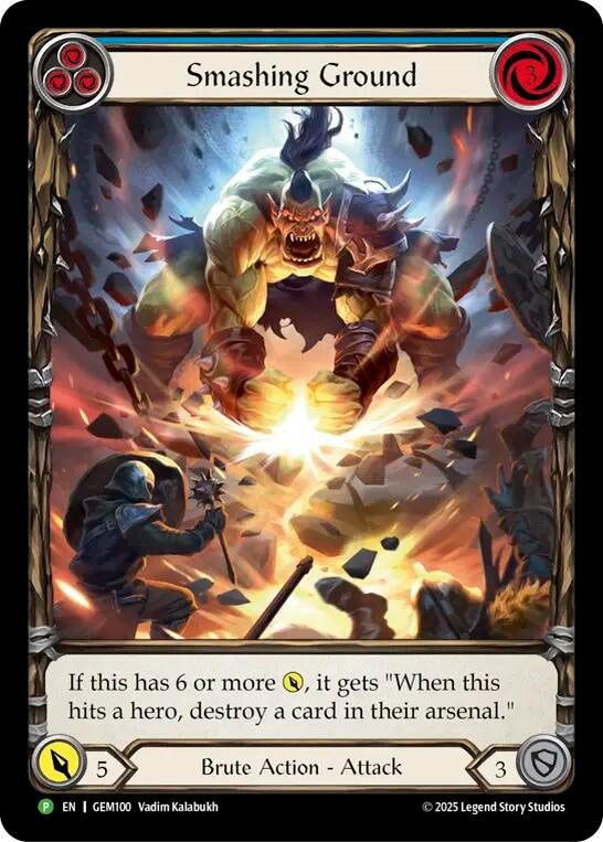 Image for Smashing Ground (GEM100) - Flesh and Blood TCG