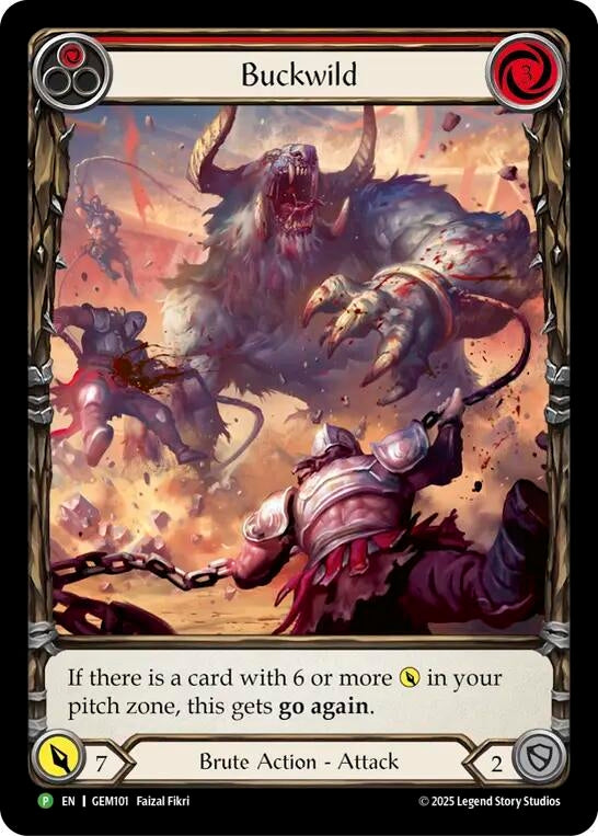 Image for Buckwild (GEM101) - Flesh and Blood TCG