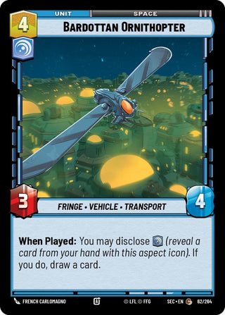 Image for Bardottan Ornithopter (62/264) (Secrets of Power) - Star Wars: Unlimited