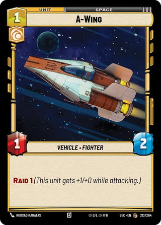 Image for A-Wing (213/264) (Secrets of Power) - Star Wars: Unlimited