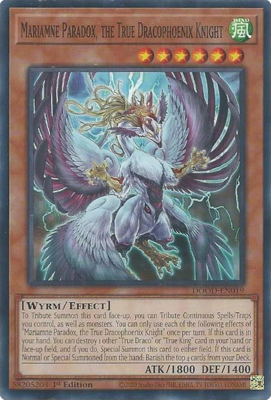 Mariamne Paradox, the True Dracophoenix Knight (DOOD-EN019) (Doom of Dimensions)