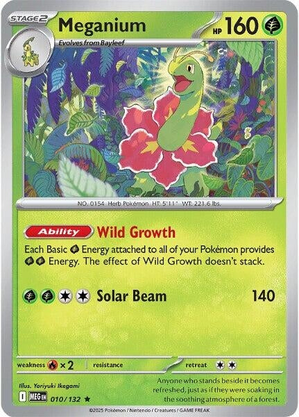 Image for Meganium (010/132) (ME01: Mega Evolution) - Pokemon