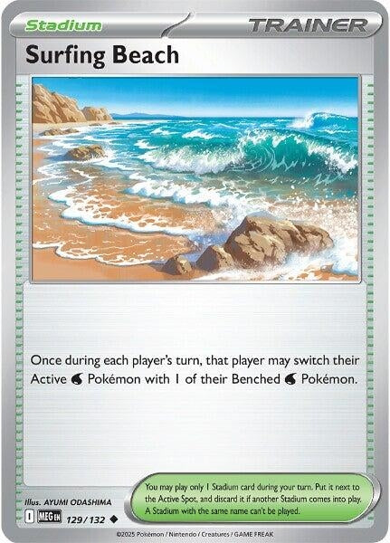 Image for Surfing Beach (129/132) (ME01: Mega Evolution) - Pokemon