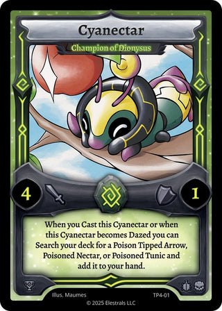 Image for Cyanectar - Champion of Dionysus (TP4-01) (Organized Play Series 4) - Elestrals