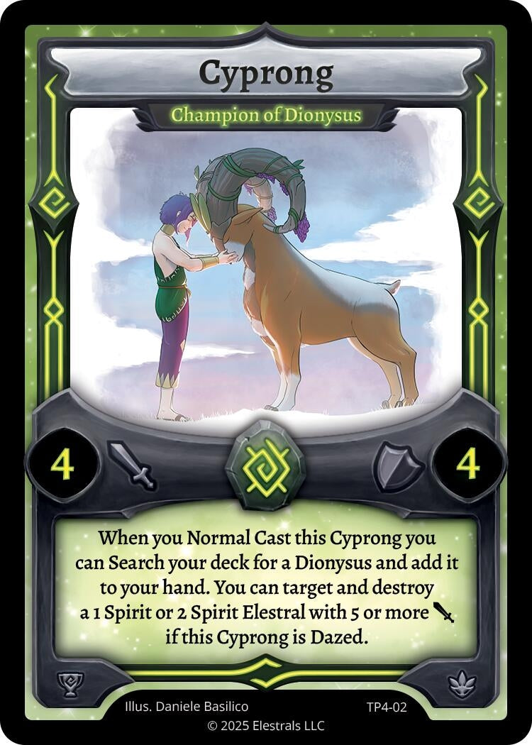 Image for Cyprong - Champion of Dionysus (TP4-02) (Organized Play Series 4) - Elestrals