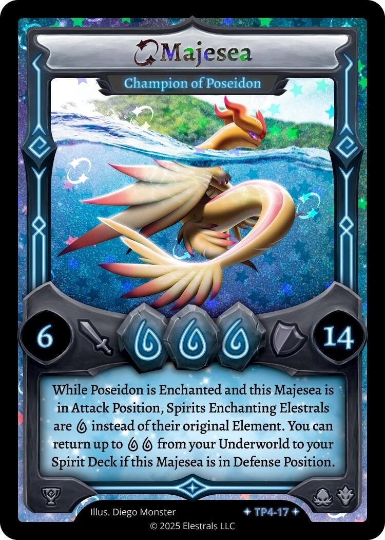 Image for Majesea - Champion of Poseidon (TP4-17) (Organized Play Series 4) - Elestrals