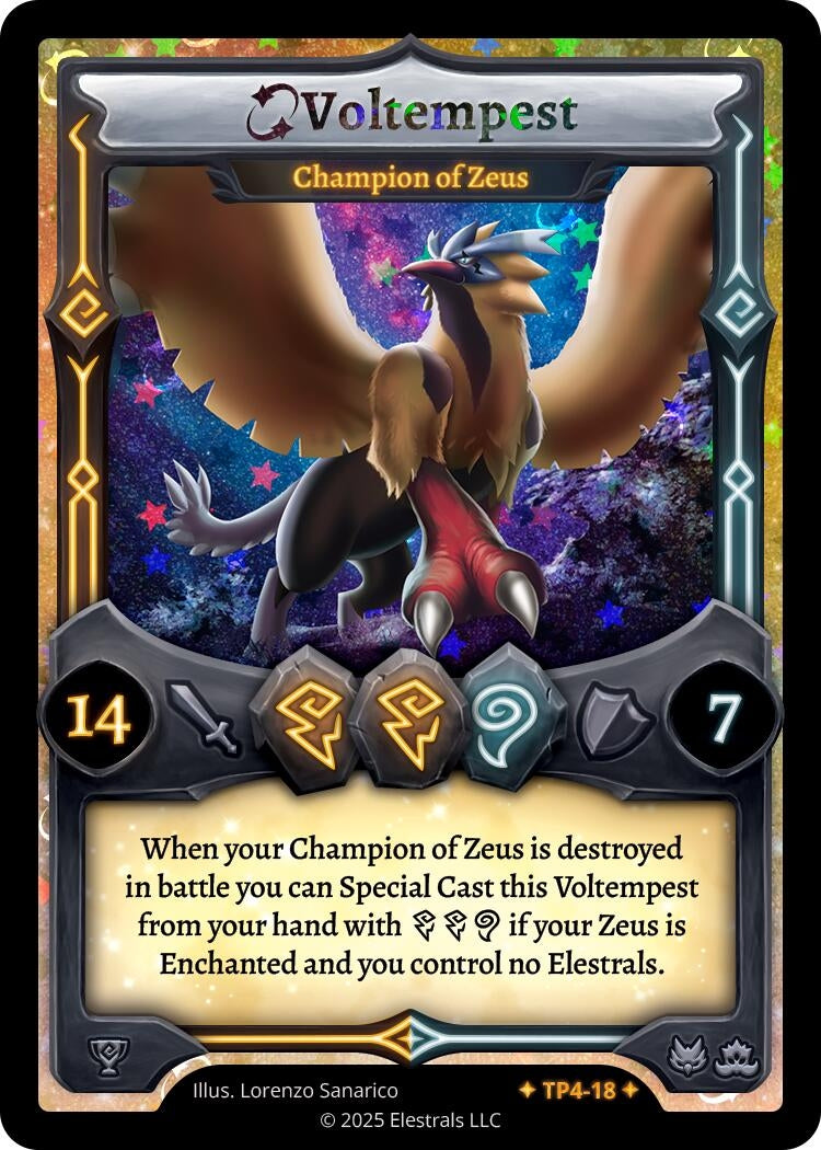 Image for Voltempest - Champion of Zeus (TP4-18) (Organized Play Series 4) - Elestrals