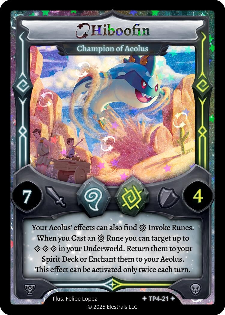 Image for Hiboofin - Champion of Aeolus (TP4-21) (Organized Play Series 4) - Elestrals