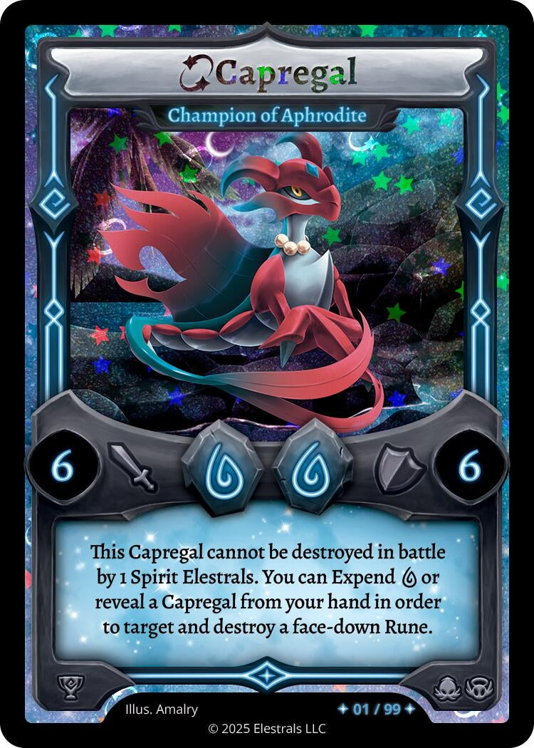 Image for Capregal - Champion of Aphrodite (Serialized) (x/99) (Organized Play Series 4) - Elestrals