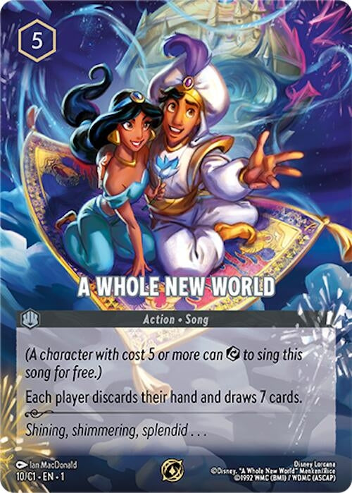 Image for A Whole New World (10) (Disney Lorcana Promo Cards) - Disney Lorcana