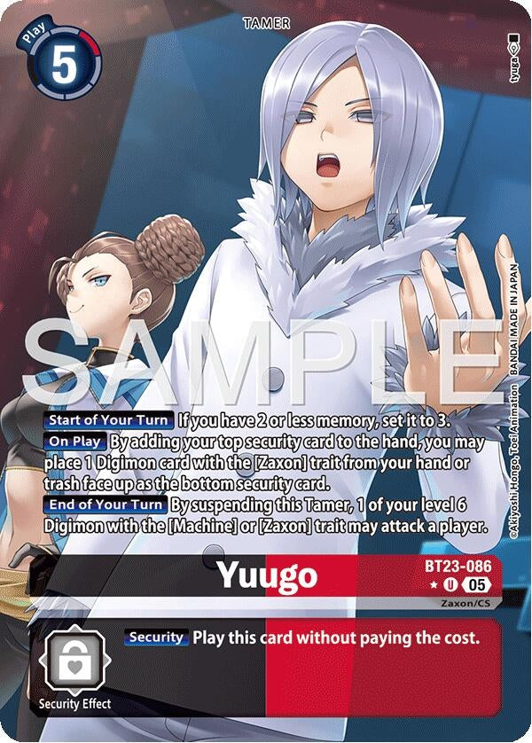 Image for Yuugo (Alternate Art) (BT23-086 U) (Hackers' Slumber) - Digimon Card Game