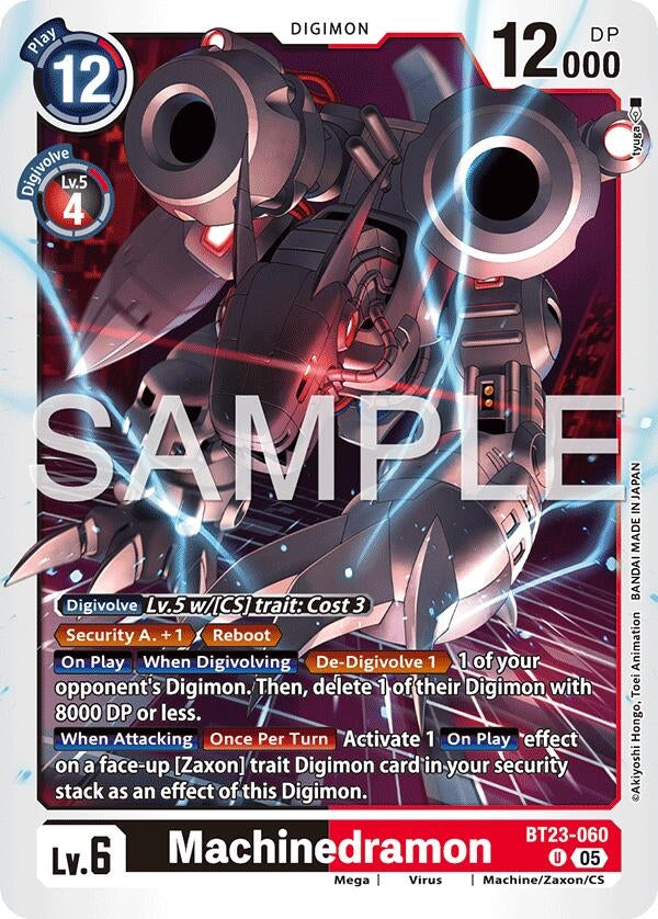 Image for Machinedramon (BT23-060 U) (Hackers' Slumber) - Digimon Card Game