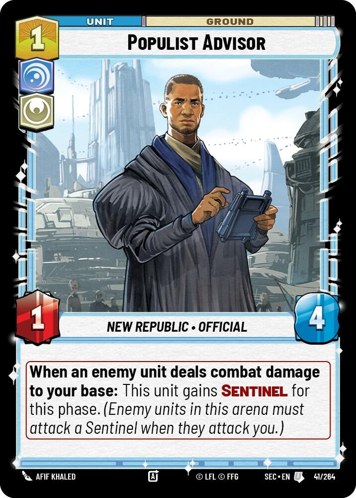 Image for Populist Advisor (41/264) (Secrets of Power) - Star Wars: Unlimited