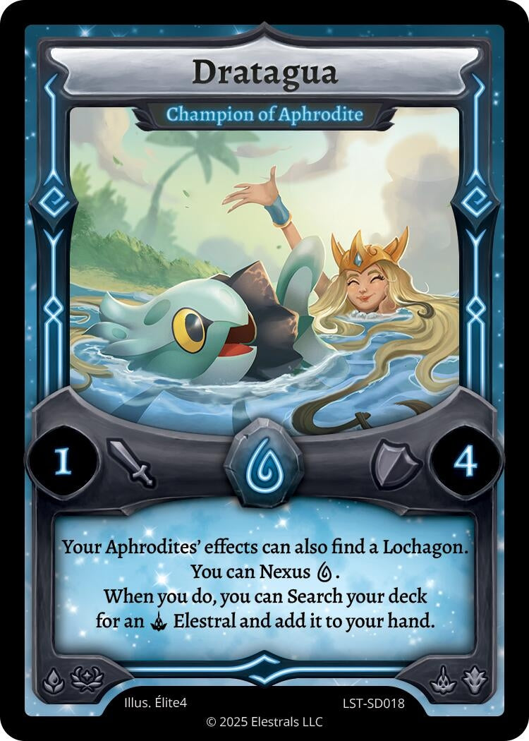 Image for Dratagua - Champion of Aphrodite (LST-SD018) (Divine Champions: Lifestream Starter Decks) - Elestrals