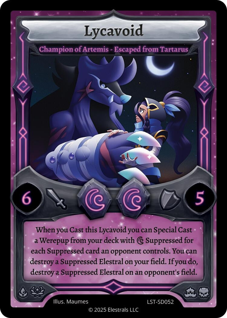 Image for Lycavoid - Champion of Artemis (LST-SD052) (Divine Champions: Lifestream Starter Decks) - Elestrals