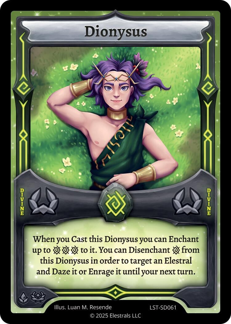 Image for Dionysus (LST-SD061) (Divine Champions: Lifestream Starter Decks) - Elestrals