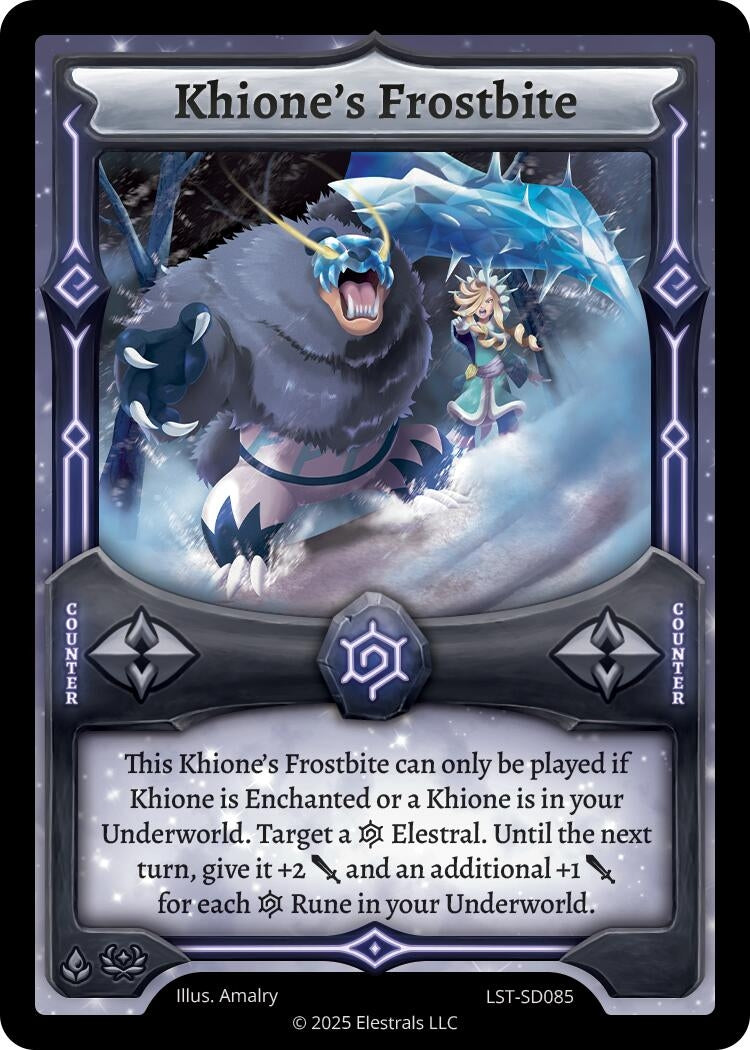 Image for Khione's Frostbite (LST-SD085) (Divine Champions: Lifestream Starter Decks) - Elestrals