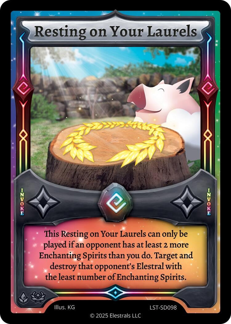 Image for Resting on Your Laurels (LST-SD098) (Divine Champions: Lifestream Starter Decks) - Elestrals