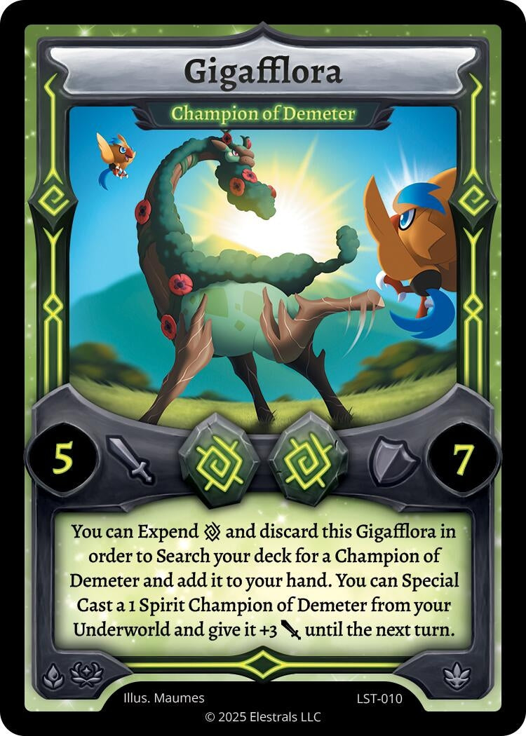 Image for Gigafflora - Champion of Demeter (LST-010) (Divine Champions: Lifestream) - Elestrals