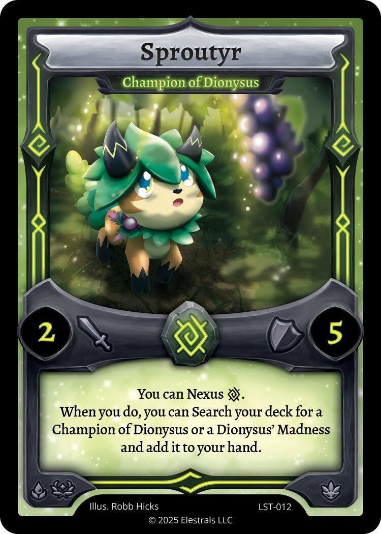 Image for Sproutyr - Champion of Dionysus (LST-012) (Divine Champions: Lifestream) - Elestrals