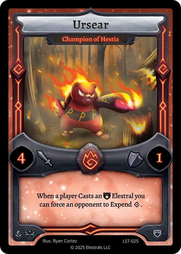 Image for Ursear - Champion of Hestia (LST-025) (Divine Champions: Lifestream) - Elestrals