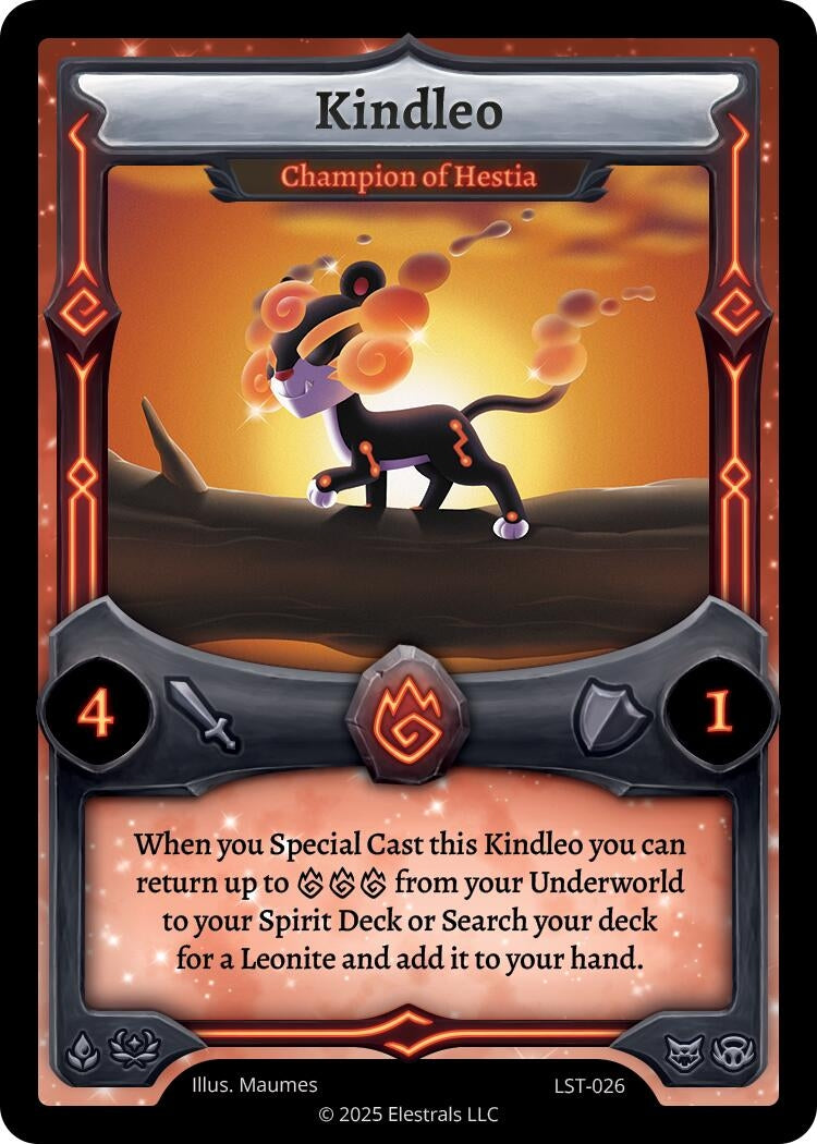 Image for Kindleo - Champion of Hestia (LST-026) (Divine Champions: Lifestream) - Elestrals