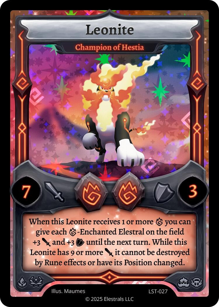 Image for Leonite - Champion of Hestia (LST-027) (Divine Champions: Lifestream) - Elestrals
