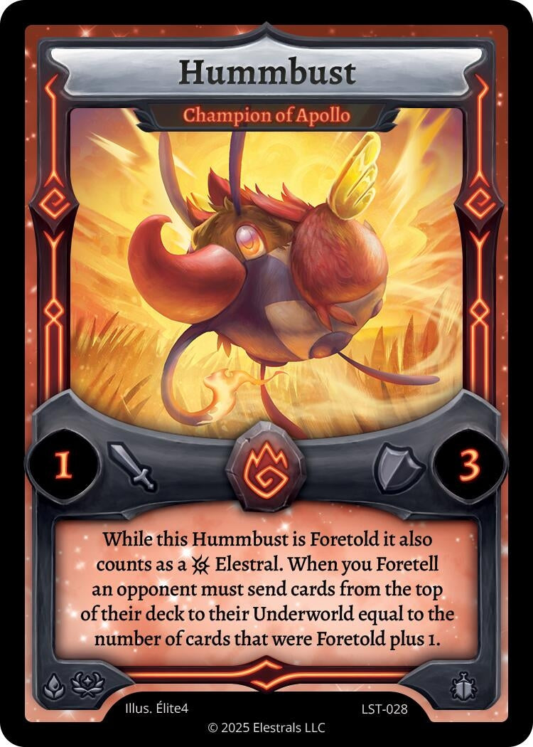Image for Hummbust - Champion of Apollo (LST-028) (Divine Champions: Lifestream) - Elestrals